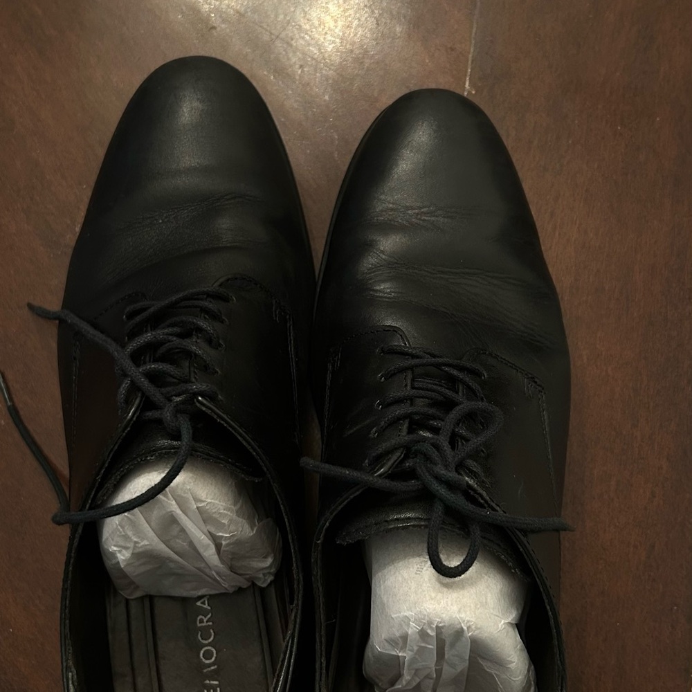 Black Leather Men's Dress Shoes